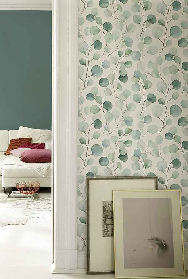 elaina-aqua-watercolor-boughs-wallpaper-york-wallcoverings-rh691702 - York Wallcoverings Wallpaper