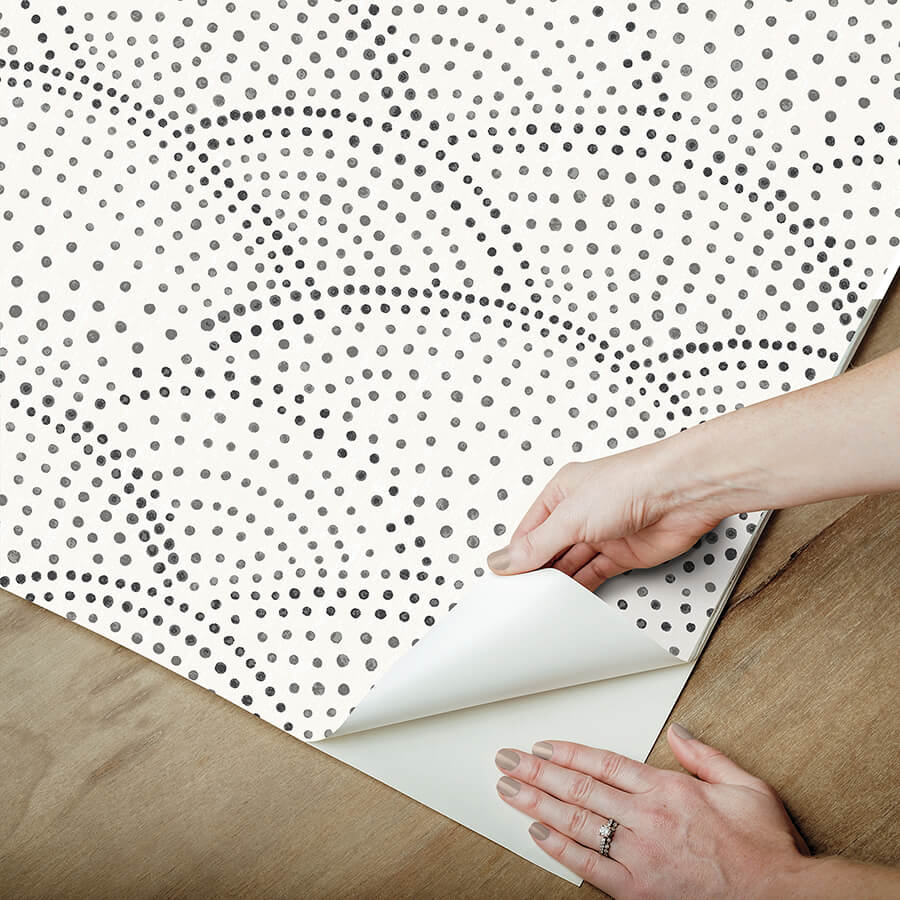 charcoal-danton-peel-and-stick-wallpaper-york-wallcoverings-nus4976 - York Wallcoverings Wallpaper
