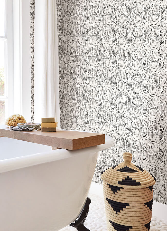 charcoal-danton-peel-and-stick-wallpaper-york-wallcoverings-nus4976 - York Wallcoverings Wallpaper