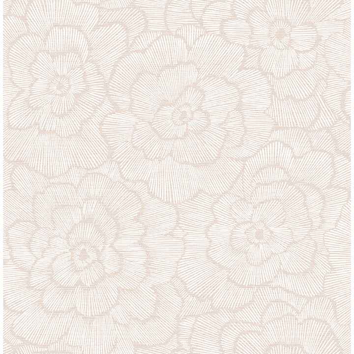 Pink Saraya Peel and Stick Wallpaper - York Wallcoverings - NUS4977 - York Wallcoverings Wallpaper