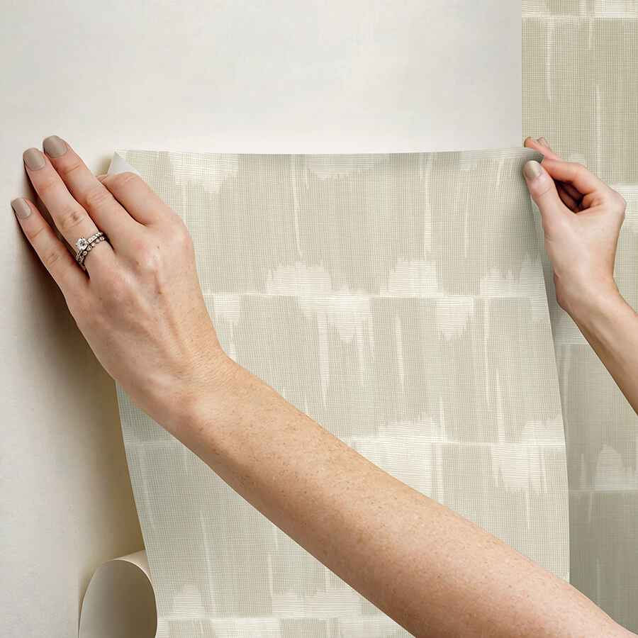 Beige Dallas Peel and Stick Wallpaper - York Wallcoverings - NUS4979 - York Wallcoverings Wallpaper