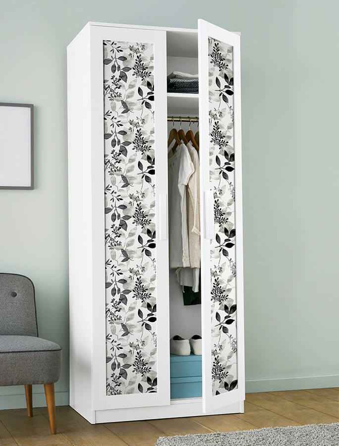 Black Breezy Peel and Stick Wallpaper - York Wallcoverings - NUS4983 - York Wallcoverings Wallpaper