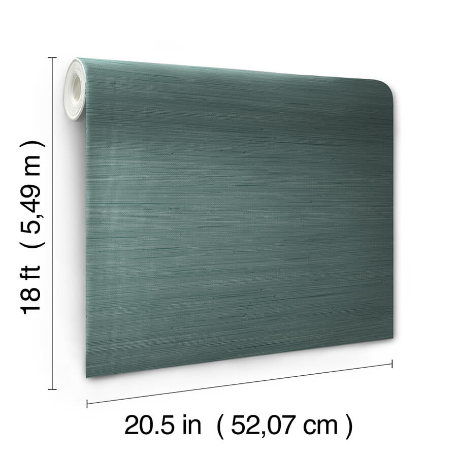 peacock-classic-faux-grasscloth-peel-and-stick-wallpaper-york-wallcoverings-sss6008 - York Wallcoverings Wallpaper