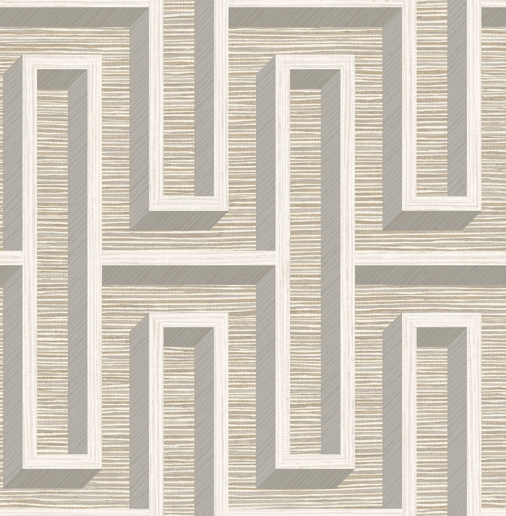 henley-taupe-geometric-grasscloth-wallpaper-york-wallcoverings-4125-26725 - York Wallpaper Wallpaper
