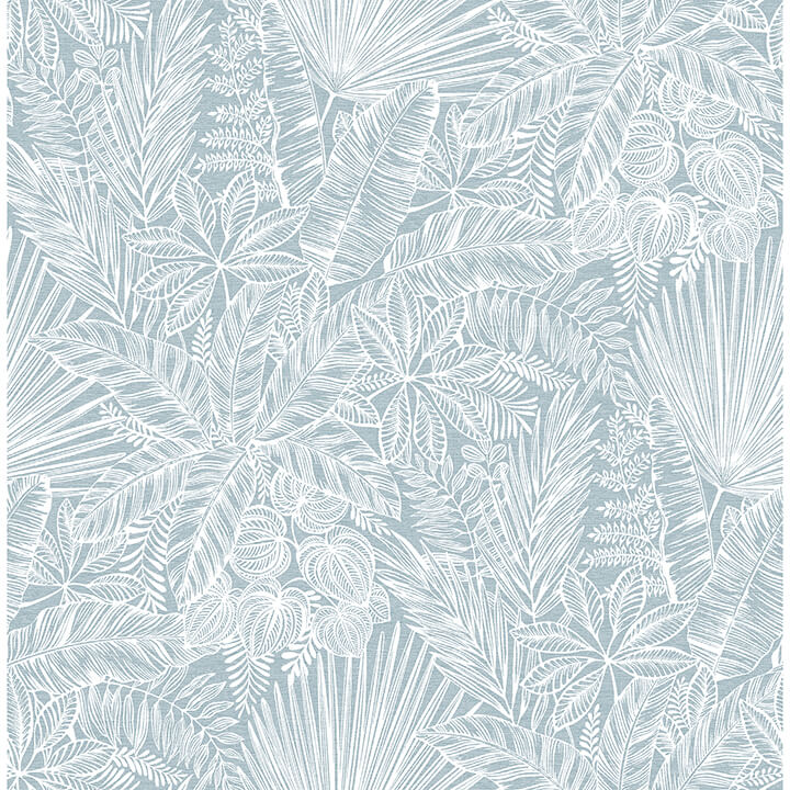 vita-blue-botanical-wallpaper-york-wallcoverings-4120-26802 - York Wallcoverings Papel pintado