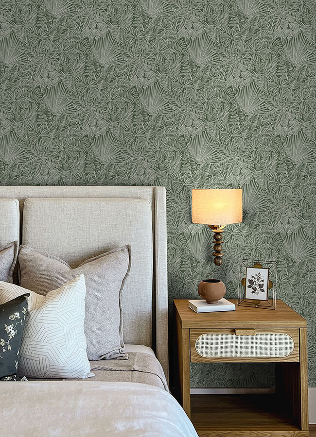 vita-green-botanical-wallpaper-york-wallcoverings-4120-26804 - York Wallcoverings Papel pintado