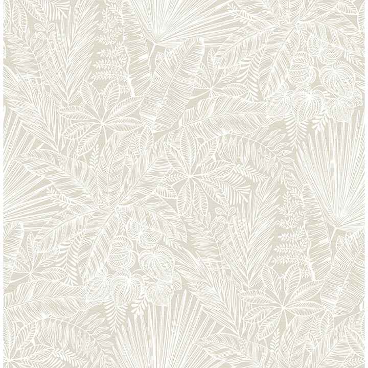 Vita Off-White Botanical Wallpaper - York Wallcoverings - 4120-26805