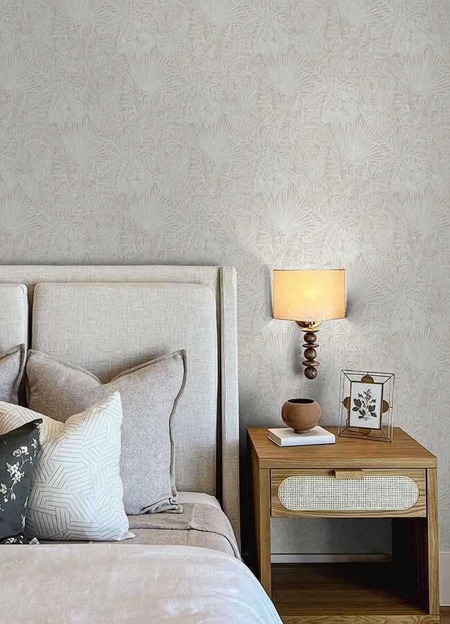 Vita Off-White Botanical Wallpaper - York Wallcoverings - 4120-26805 - York Wallcoverings Wallpaper