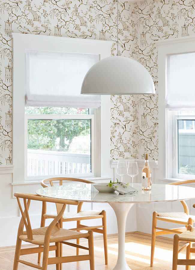 Serena Coffee Chinoiserie Wallpaper - York Wallcoverings - 4120-26807 - York Wallcoverings Wallpaper
