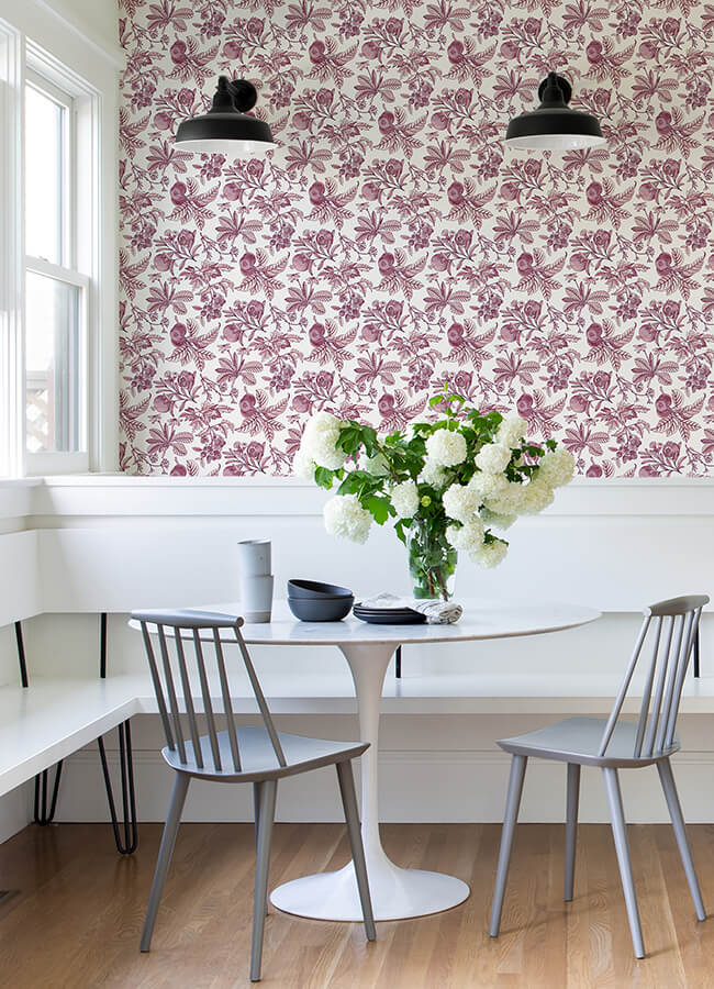 cecilia-purple-fruit-wallpaper-york-wallcoverings-4120-26815 - York Wallpaper Wallpaper