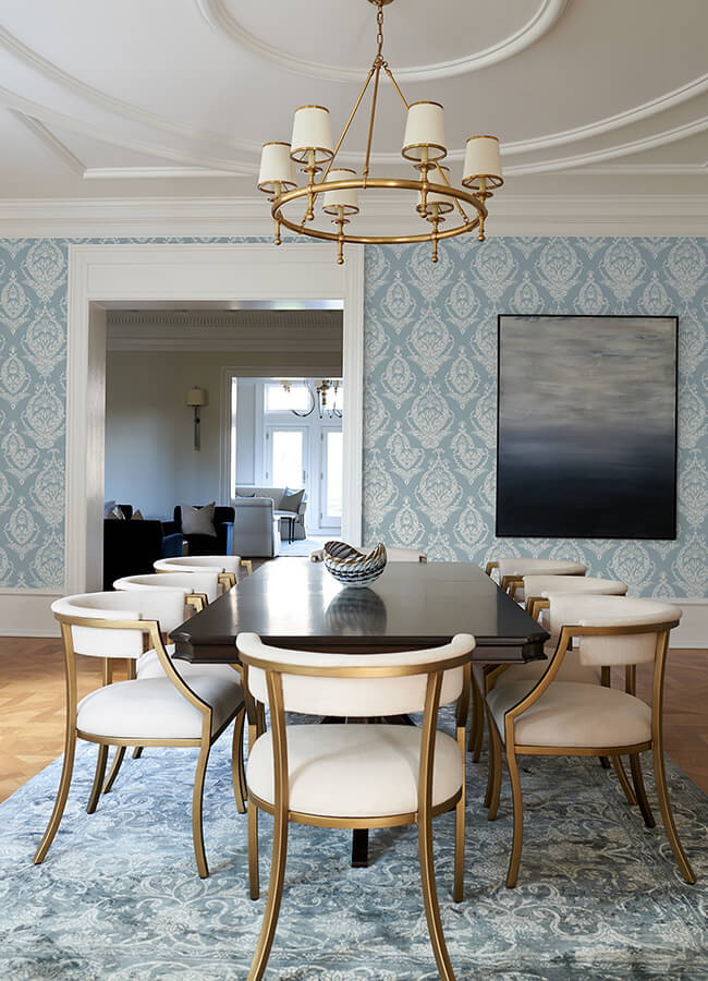 arlie-light-blue-botanical-damask-wallpaper-york-wallcoverings-4120-26819 - York Wallcoverings Wallpaper