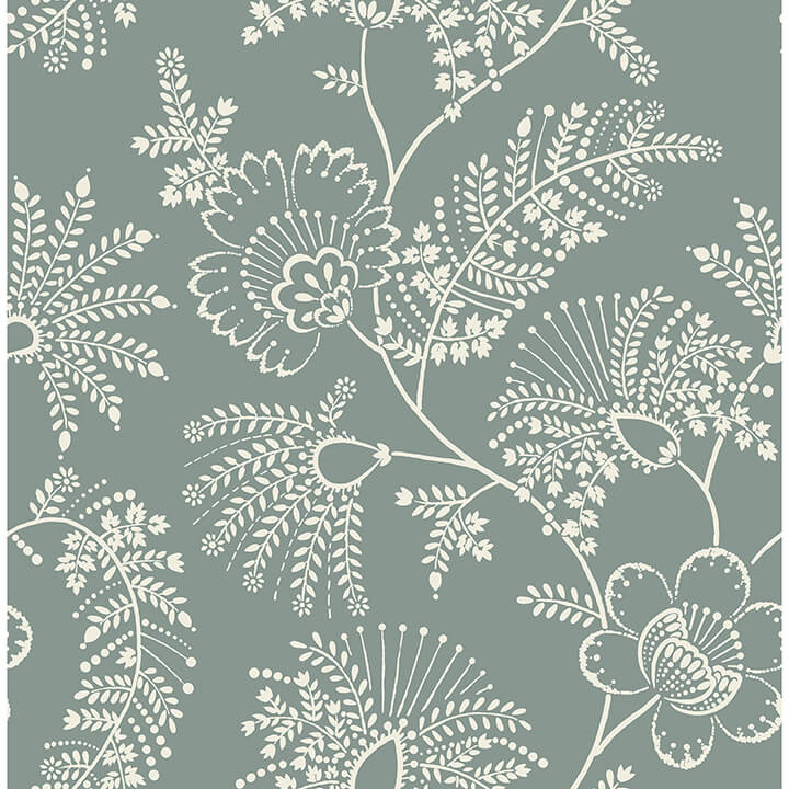 maeve-sea-green-jacobean-trail-wallpaper-york-wallcoverings-4120-26824 - York Wallcoverings Papel pintado