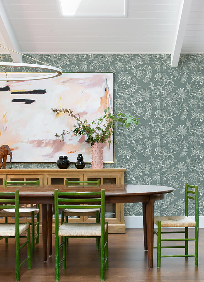 maeve-sea-green-jacobean-trail-wallpaper-york-wallcoverings-4120-26824 - York Wallcoverings Papel pintado