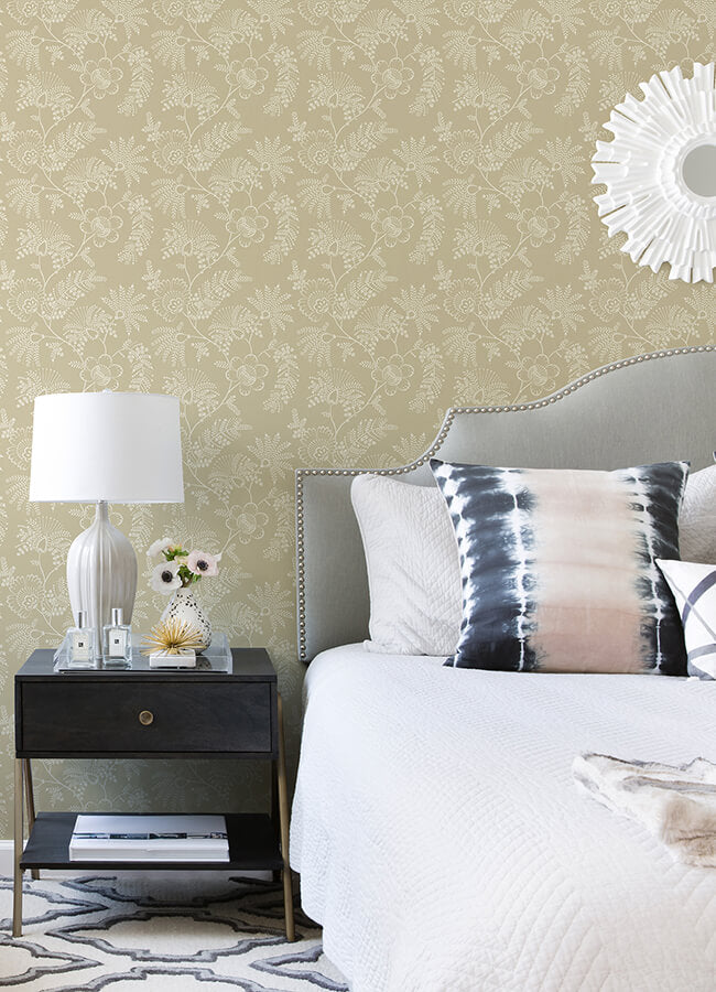 maeve-butter-jacobean-trail-wallpaper-york-wallcoverings-4120-26825 - York Wallcoverings Papel pintado