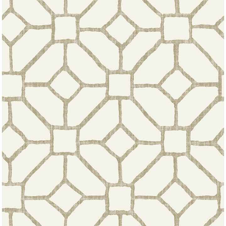 Addis Beige Trellis Wallpaper - York Wallcoverings - 4120-26829 - York Wallcoverings Wallpaper