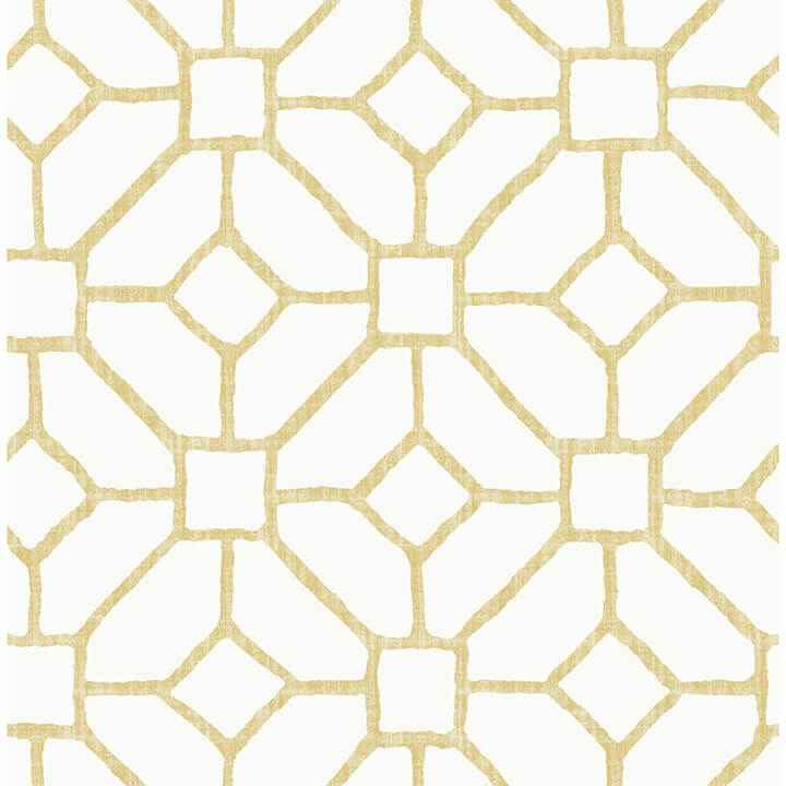 Addis Gold Trellis Wallpaper - York Wallcoverings - 4120-26831 - York Wallcoverings Wallpaper