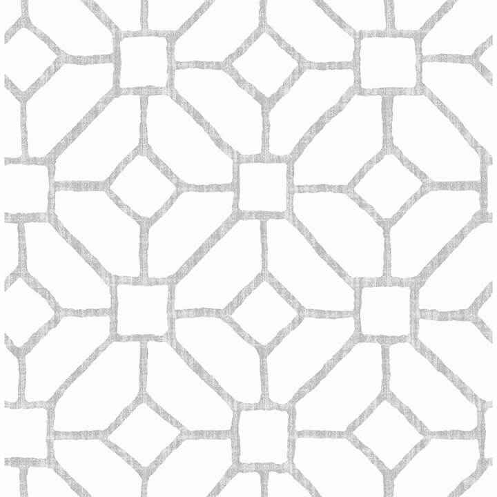 Addis Grey Trellis Wallpaper - York Wallcoverings - 4120-26832