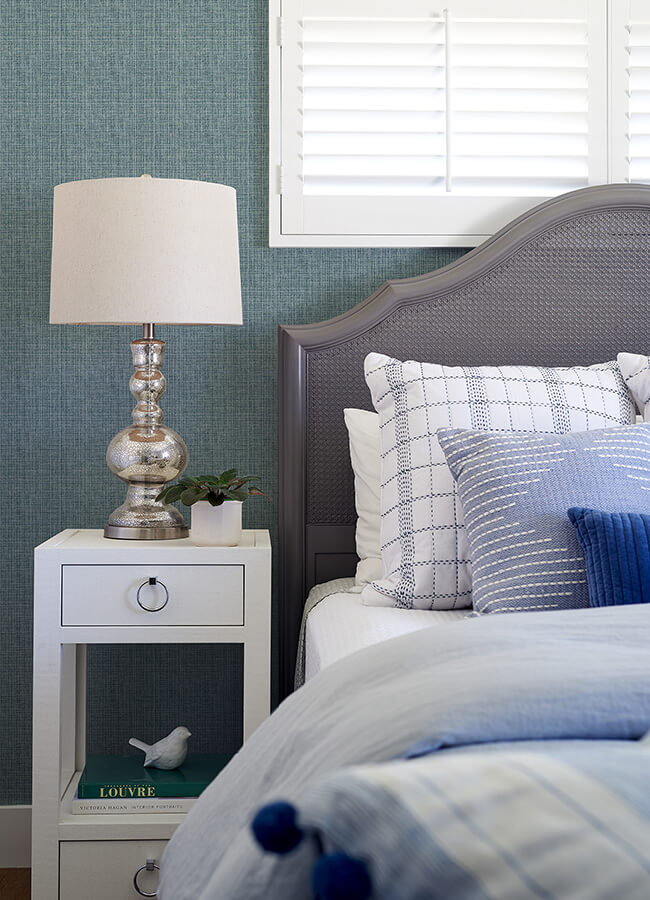kantera-blue-fabric-texture-wallpaper-york-wallcoverings-4120-26840 - York Wallcoverings Wallpaper