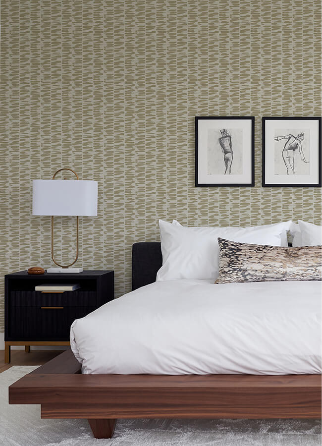 myrtle-gold-abstract-stripe-wallpaper-york-wallcoverings-4120-26842 - York Wallcoverings Papel pintado