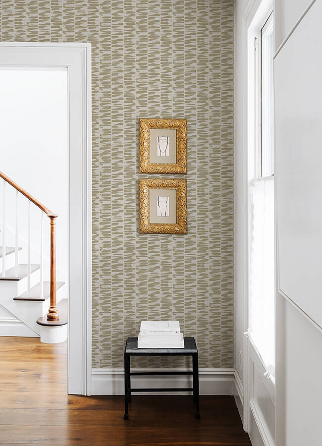 myrtle-gold-abstract-stripe-wallpaper-york-wallcoverings-4120-26842 - York Wallcoverings Papel pintado