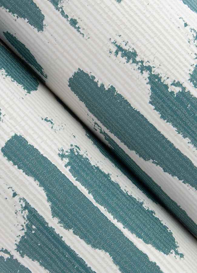 Myrtle Sea Green Abstract Stripe Wallpaper - York Wallcoverings - 4120-26844 - York Wallcoverings Wallpaper
