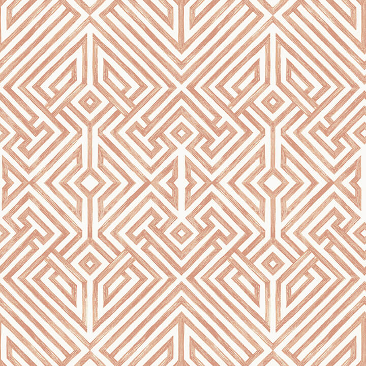 lyon-coral-geometric-key-wallpaper-york-wallcoverings-4120-26848 - York Wallcoverings Papel pintado