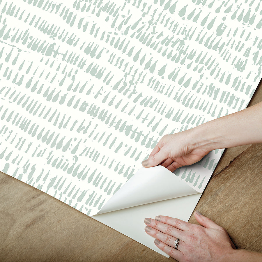 seafoam-kylver-peel-and-stick-wallpaper-york-wallcoverings-nus4980 - York Wallcoverings Wallpaper