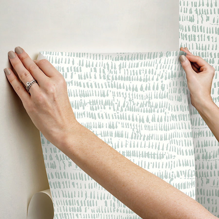 seafoam-kylver-peel-and-stick-wallpaper-york-wallcoverings-nus4980 - York Wallcoverings Wallpaper