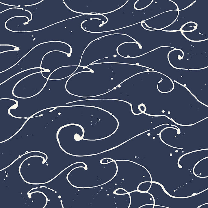 kuroshio-navy-ocean-wave-wallpaper-york-wallcoverings-4071-71004 - York Wallcoverings Wallpaper