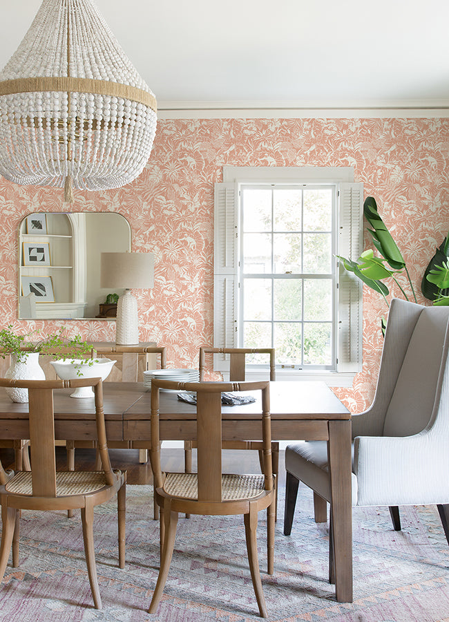 corcovado-coral-jungle-jamboree-wallpaper-york-wallcoverings-4071-71010 - York Wallcoverings Papel pintado