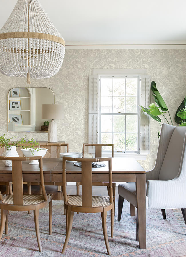 corcovado-grey-jungle-jamboree-wallpaper-york-wallcoverings-4071-71011 - York Wallcoverings Papel pintado