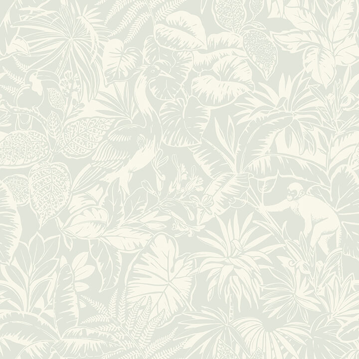 corcovado-aqua-jungle-jamboree-wallpaper-york-wallcoverings-4071-71013 - York Wallcoverings Papel pintado