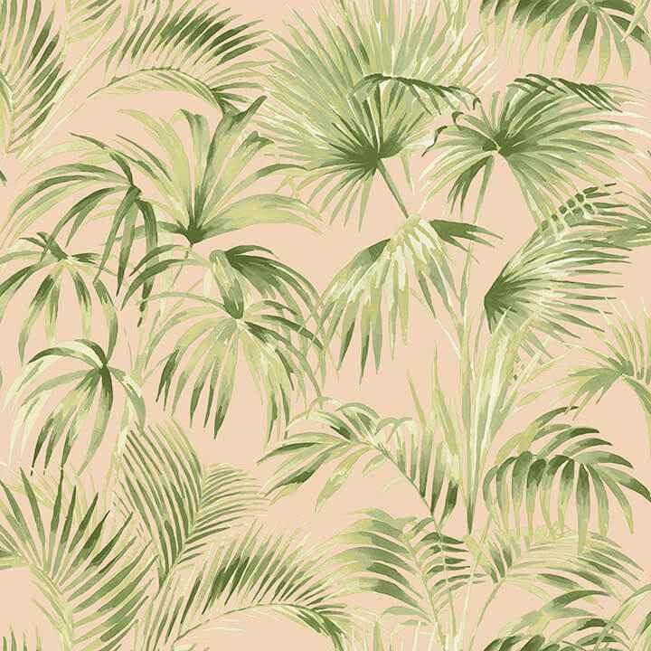 Manaus Peach Palm Frond Wallpaper - York Wallcoverings - 4071-71017 - York Wallcoverings Wallpaper