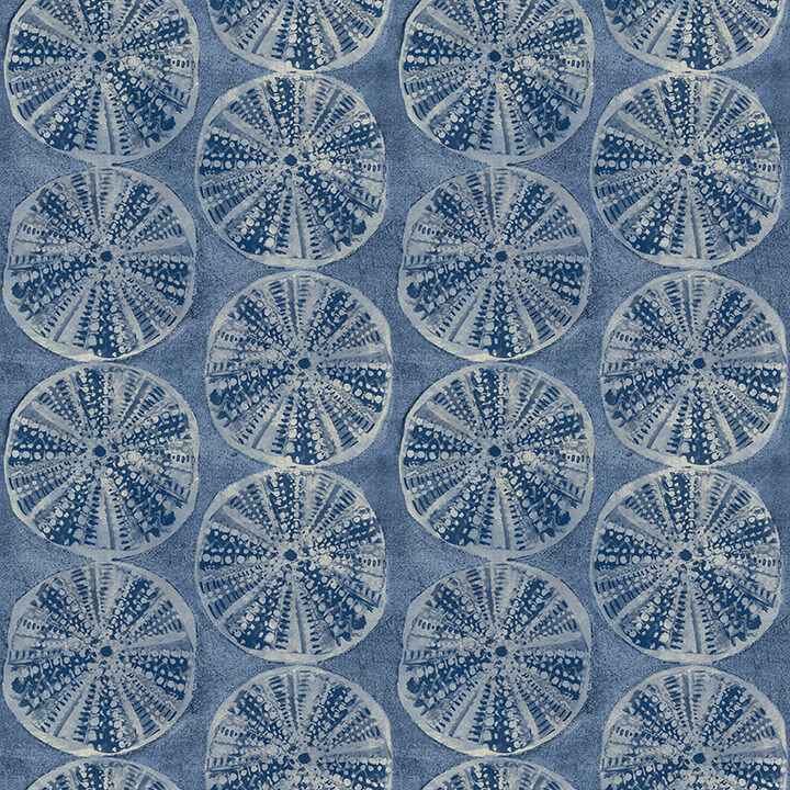 Sea Biscuit Blue Sand Dollar Wallpaper - York Wallcoverings - 4071-71025 - York Wallcoverings Wallpaper