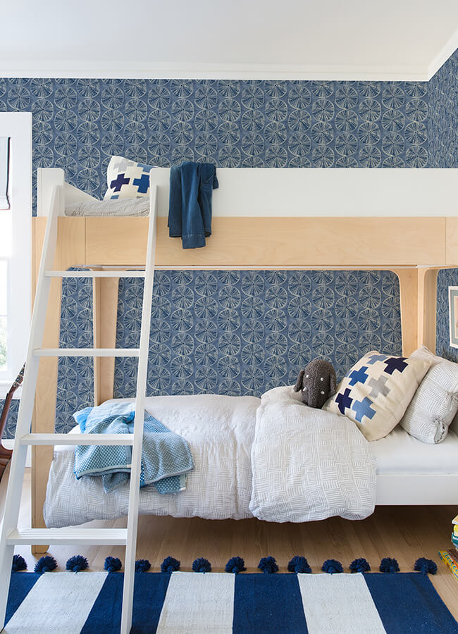 sea-biscuit-blue-sand-dollar-wallpaper-york-wallcoverings-4071-71025 - York Wallcoverings Wallpaper