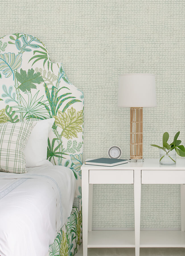 wellen-aqua-abstract-rope-wallpaper-york-wallcoverings-4071-71032 - York Wallcoverings Wallpaper