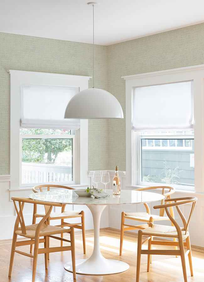 Wellen Aqua Abstract Rope Wallpaper - York Wallcoverings - 4071-71032 - York Wallcoverings Wallpaper