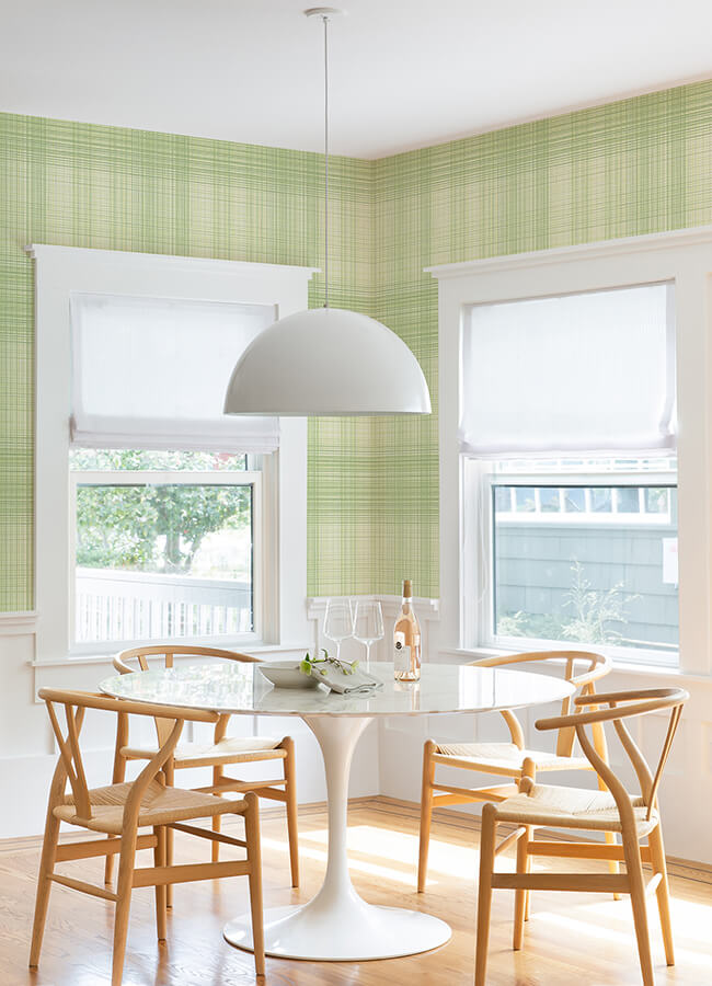 madras-green-plaid-wallpaper-york-wallcoverings-4071-71042 - York Wallcoverings Wallpaper
