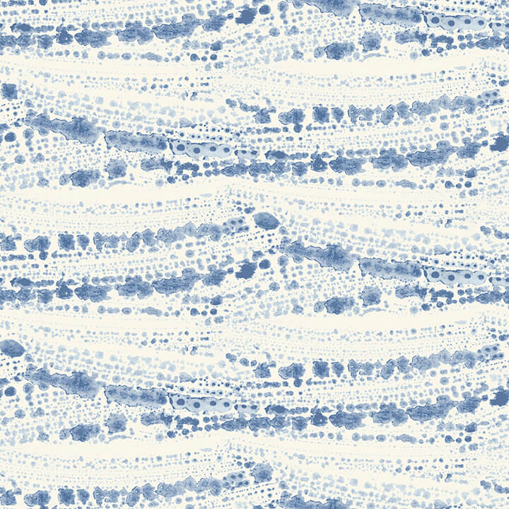 rannell-navy-abstract-scallop-wallpaper-york-wallcoverings-4071-71046 - York Wallcoverings Papel pintado