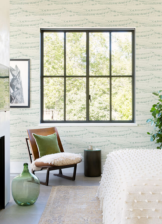rannell-aqua-abstract-scallop-wallpaper-york-wallcoverings-4071-71049 - York Wallcoverings Papel pintado