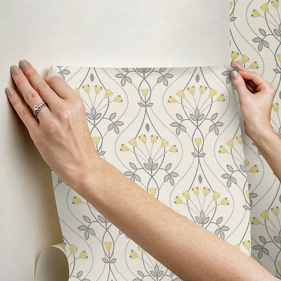 grey-wilder-peel-and-stick-wallpaper-york-wallcoverings-nus4986 - York Wallcoverings Wallpaper