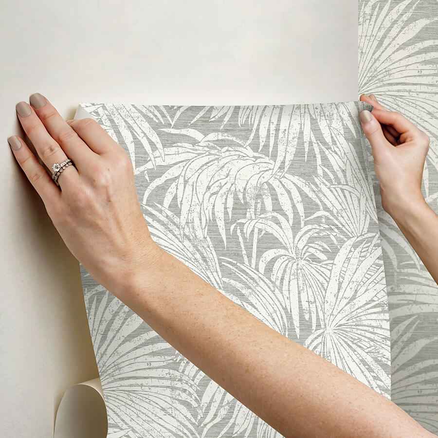 Neutral Cassava Palm Peel and Stick Wallpaper - York Wallcoverings - ESS6015 - York Wallcoverings Wallpaper