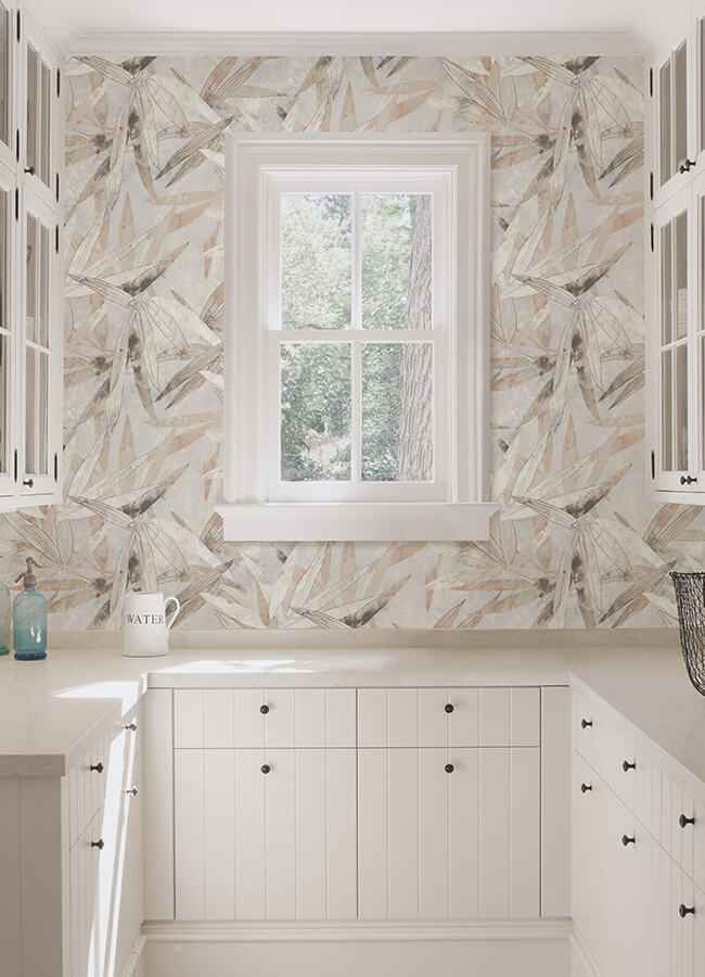 Neutral Bali Bamboo Peel and Stick Wallpaper - York Wallcoverings - ESS6019 - York Wallcoverings Wallpaper
