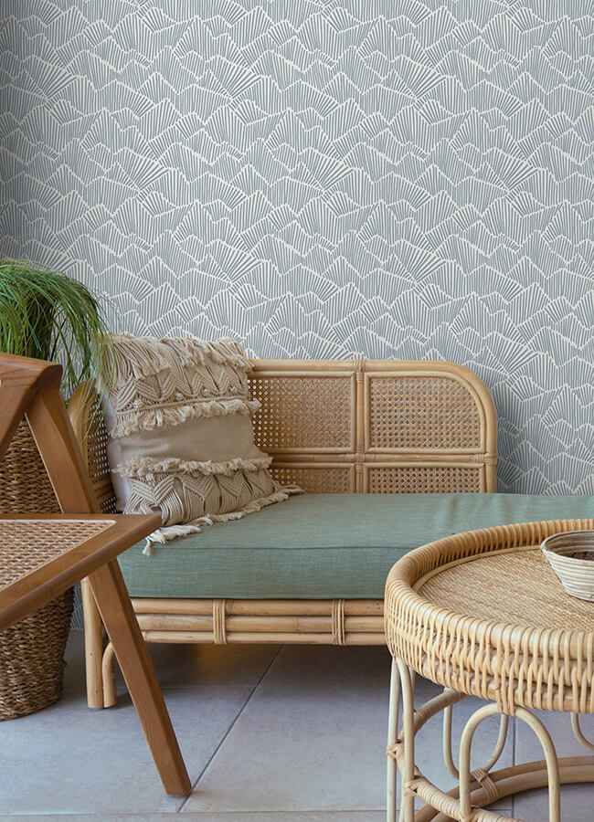 Periwinkle Ridge Valley Peel and Stick Wallpaper - York Wallcoverings - ESS6026 - York Wallcoverings Wallpaper