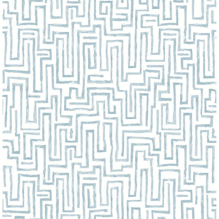 ramble-blue-geometric-wallpaper-york-wallcoverings-4121-25701 - York Wallcoverings Papel pintado