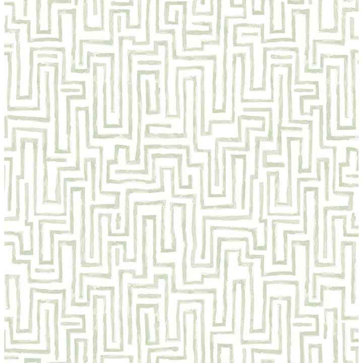 Ramble Sage Geometric Wallpaper - York Wallcoverings - 4121-25702 - York Wallcoverings Wallpaper