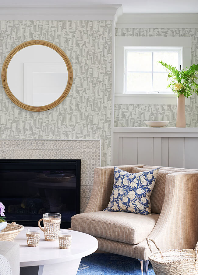 ramble-grey-geometric-wallpaper-york-wallcoverings-4121-25703 - York Wallcoverings Papel pintado