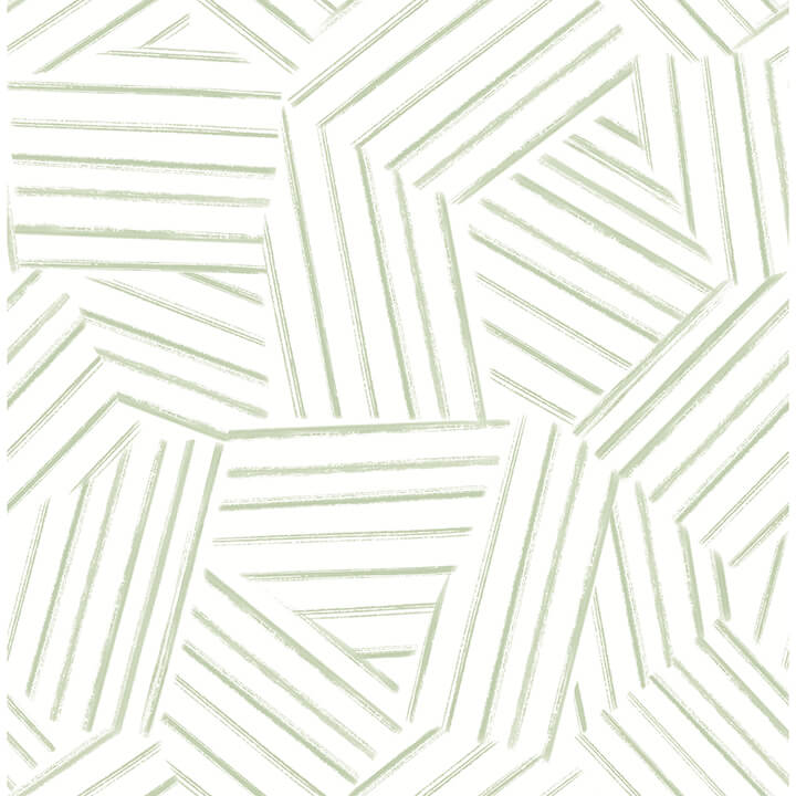 helene-sage-geometric-lines-wallpaper-york-wallcoverings-4121-26900 - York Wallcoverings Papel pintado