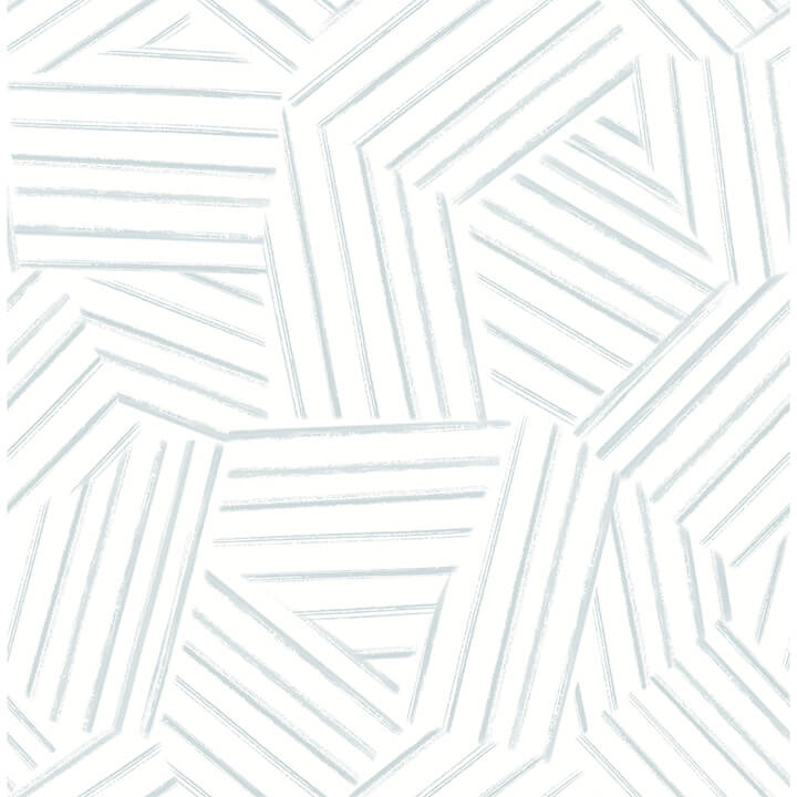 helene-sky-blue-geometric-lines-wallpaper-york-wallcoverings-4121-26904 - York Wallcoverings Wallpaper