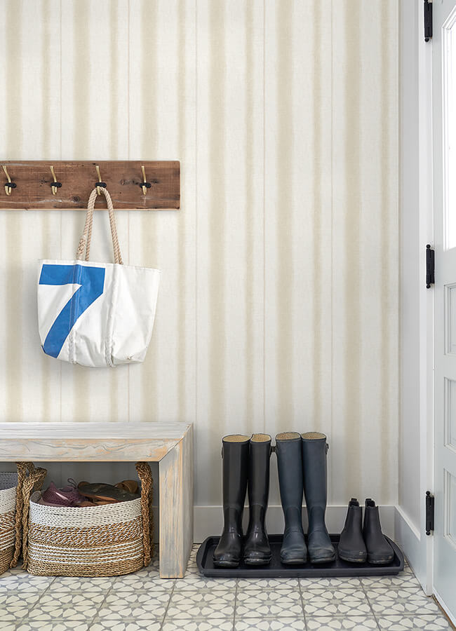 alena-beige-soft-stripe-wallpaper-york-wallcoverings-4121-26907 - York Wallcoverings Papel pintado